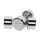 Round chrome dumbbells (set of 2) | 2 x 10 KG
