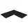 Connect Tiles Corner" rubber floor edging 50x50cm Stockz | Grey 50x50x2 CM