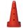 Cône 52cm 3 trous pour jalons Ø 25mm | Rouge