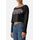 Loose Fit Cropped Sweatshirt, Taille: M, Couleur: Noir