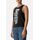 Basic Tank Top With Front Logo, Taille: S, Couleur: Noir