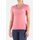 Basic T-Shirt With Front Logo, Bekleidungsgrösse: S, Farbe: Rosa, Grösse : S