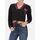 V Neck Sweatshirt Elastic Band, Size: S, Colour: Schwarz