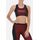 Cut Out Sport Bra, Size: L, Colour: Bordeau