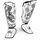 Shinguards Muay Thai, Size: S/M, Colour: Weiss