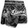 8W-8050040-4-8 WEAPONS Muay Thai Shorts, 8 Ways Yant, black-silver XL