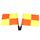 Drapeaux pour juge / arbitre de touche en damiers (lot de 2)