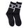 Chaussettes hautes unisexes 36-43 Loven | Noir