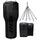 RDX 3-in-1 Angle Punch Bag Full Black with Gloves Set, Colour: Schwarz, Additional Weight: 28