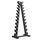Steel shaft storage rack for 10 pairs of dumbbells