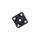 Connecteur pour tapis caillebotis caoutchouc 80x80x1.5cm GladiatorFit