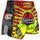 8 WEAPONS Muay Thai Shorts Jurassic Grün/Rot XXL, Bekleidungsgrösse: 2XL, Farbe: Rot