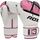 Gants de boxe RDX F7 Ego – Blanc/Rose – 12oz, Couleur: Rose, OZ: 12oz