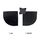Coin bordure d'angle pour sol en caoutchouc 100x100x2cm GladiatorFit | Gris