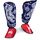 Schienbeinschoner Phantom Muay Thai – Blau/Rot – S/M, Bekleidungsgrösse: S/M, Farbe: Blau