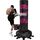 Sac de frappe autoportant cible + gants – Rose, Couleur: Pink, Longueur: 1.8m