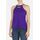 High Neck Tank Top, Taglia: S, Colore: Viola