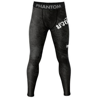 Tights Muay Thai, Bekleidungsgrösse: S, Farbe: Schwarz