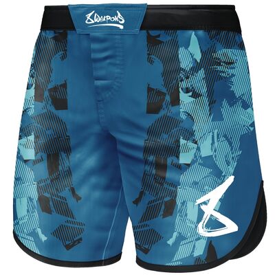 8 WEAPONS Fight Shorts, Hit 2.0, navy-black, S, Size: S, Colour: Blue