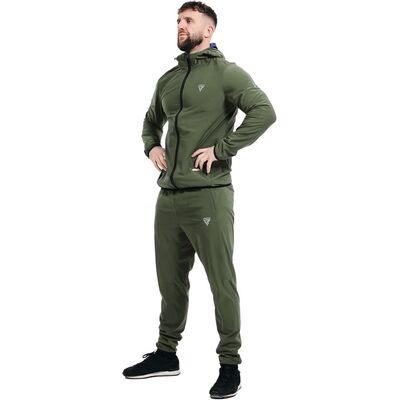 Tenue de Sudation H2 Pour la Perte de Poids, Taille: XXXL, Couleur: Kaki