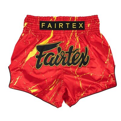 Muay Thai Shorts Fairtex Inferno, Size: M, Colour: Rot