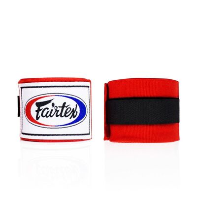 Bande de boxe Fairtex 3m, Couleur: Rouge, Longueur: 3.0m