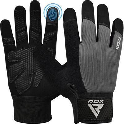 Gants de musculation W1 – Gants entiers, Taille: S, Couleur: Gris