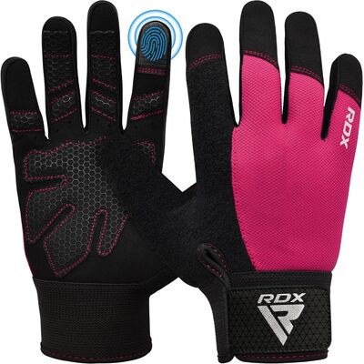 Gants de musculation W1 – Gants entiers, Taille: L, Couleur: Rose