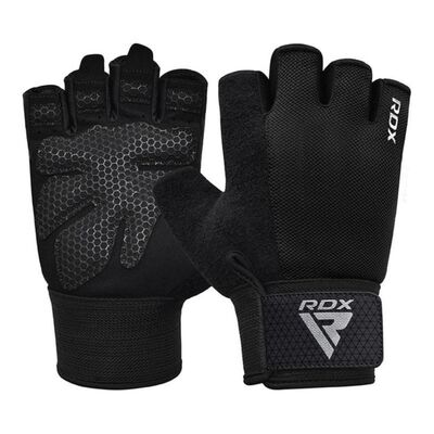 Gants de musculation W1 – Doigts coupés, Taille: XL, Couleur: Noir