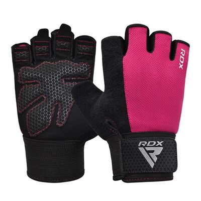 Gants de musculation W1 – Doigts coupés, Taille: L, Couleur: Rose