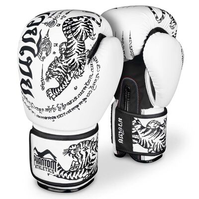 Phantom Gants de Boxe Muay Thai Blanc 10 oz, Couleur: Blanc, oz: 10oz