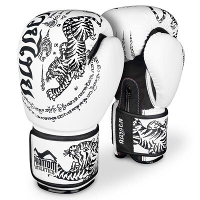 Phantom Boxhandschuhe Muay Thai Wei&szlig; 14 oz, Farbe: Weiss, OZ: 14oz