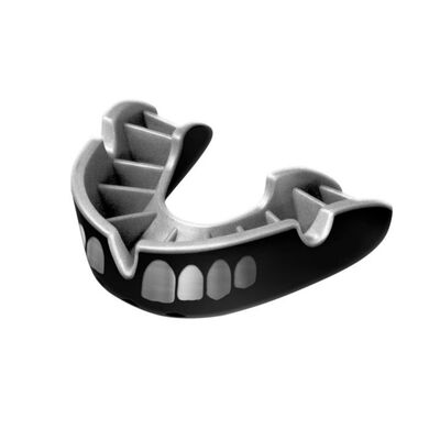 Mouthguard OPRO Silver Adult 10+ Silver Grillz, Size: One Size, Colour: Schwarz