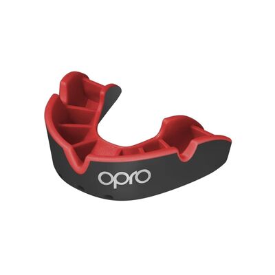Mouthguard OPRO Silver Junior – Black/Red, Size: One Size, Colour: Schwarz