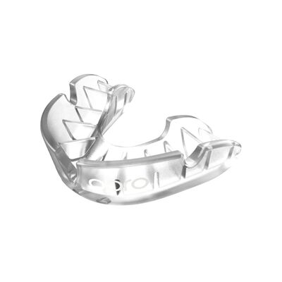 Mouthguard OPRO Silver Junior – Clear/Clear, Size: One Size, Colour: Weiss