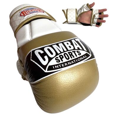 Max Strike MMA Training Gloves Combat Sports - Gold - L, Size: L, Colour: Gold