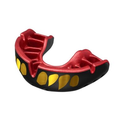 Mouthguard OPRO Gold Adult 10+ Gold Jaws, Size: One Size, Colour: Schwarz