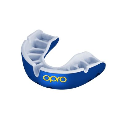 Mouthguard OPRO Gold Junior Dark – Blue/Pearl, Size: One Size, Colour: Blue