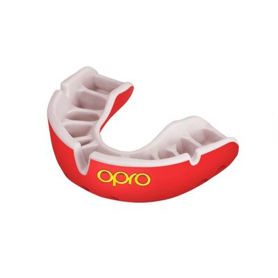 Mouthguard OPRO Gold Junior – Red/Pearl, Size: One Size, Colour: Rot