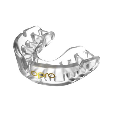 Mouthguard OPRO Junior Gold – Clear, Size: One Size, Colour: Transparent