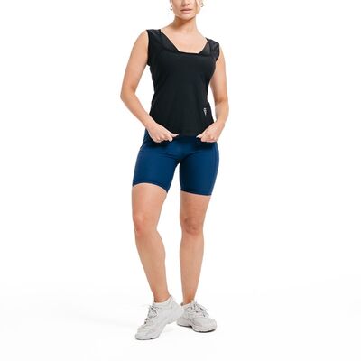 Short de Sudation Femme, Taille: XXL, Couleur: Bleu