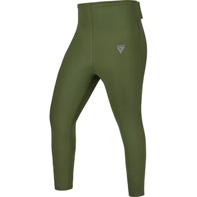 Legging de Sudation Femme, Taille: L, Couleur: Kaki