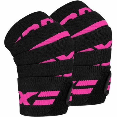 Bandes de genoux pour musculation et d'haltérophilie, Taille: Taille unique, Couleur: Pink