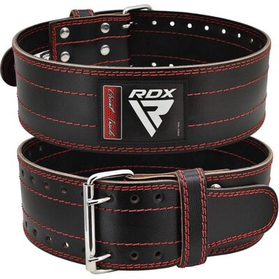 Ceinture de Force pour Haltérophilie, Taille: M, Couleur: Rouge