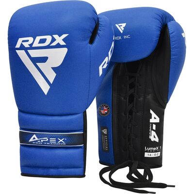Gants de Boxe RDX Pro Training APEX A4 Bleu 10 oz, Couleur: Bleu, oz: 10oz