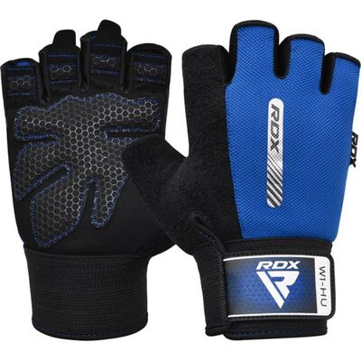 Fitness-Handschuhe W1 – Halbfinger, Bekleidungsgrösse: S, Farbe: Blau
