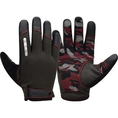 Gants de musculation T2 – Gants entiers, Taille: M, Couleur: Rouge