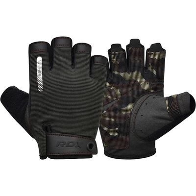 Gants de musculation T2 – Doigts coupés, Taille: L, Couleur: Marron
