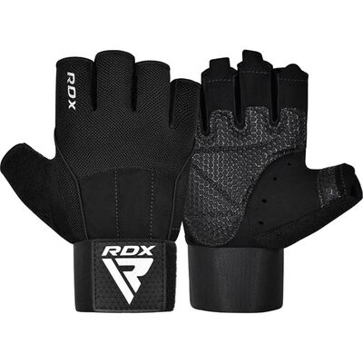 Gants de musculation W3 avec rembourrage EVA, Taille: M, Couleur: Noir