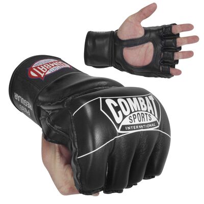 Pro Style MMA Gloves Combat Sports - Black - S, Size: S, Colour: Schwarz